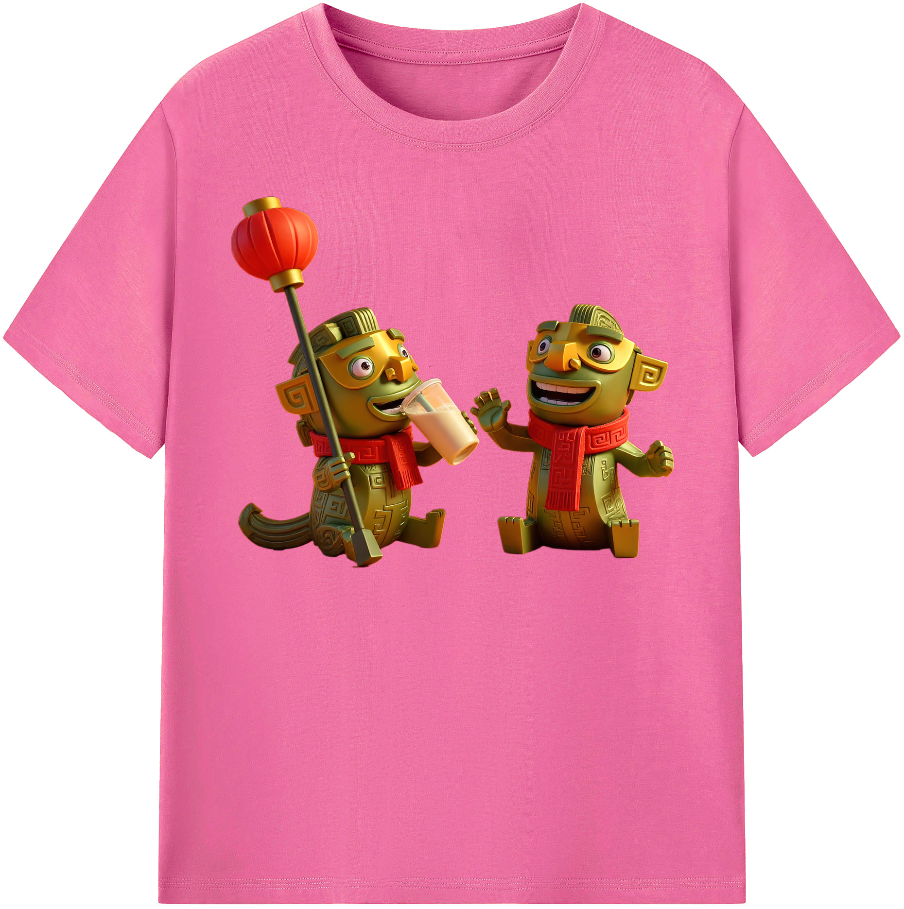 （画像用） Ne Zha 2 ナタ 魔童の大暴れ レディースカジュアルプリントTシャツ（綿100％）